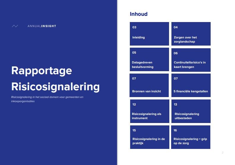 Rapportage risicosignalering Rapportage risicosignalering